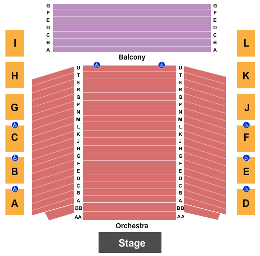 The Burlington Performing Arts Centre Seating Chart